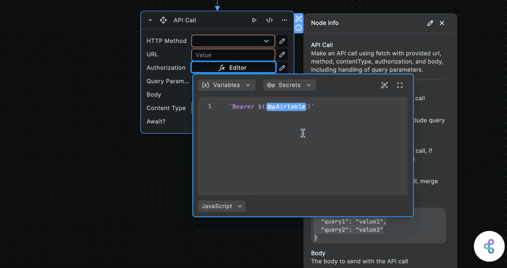 API Call Node