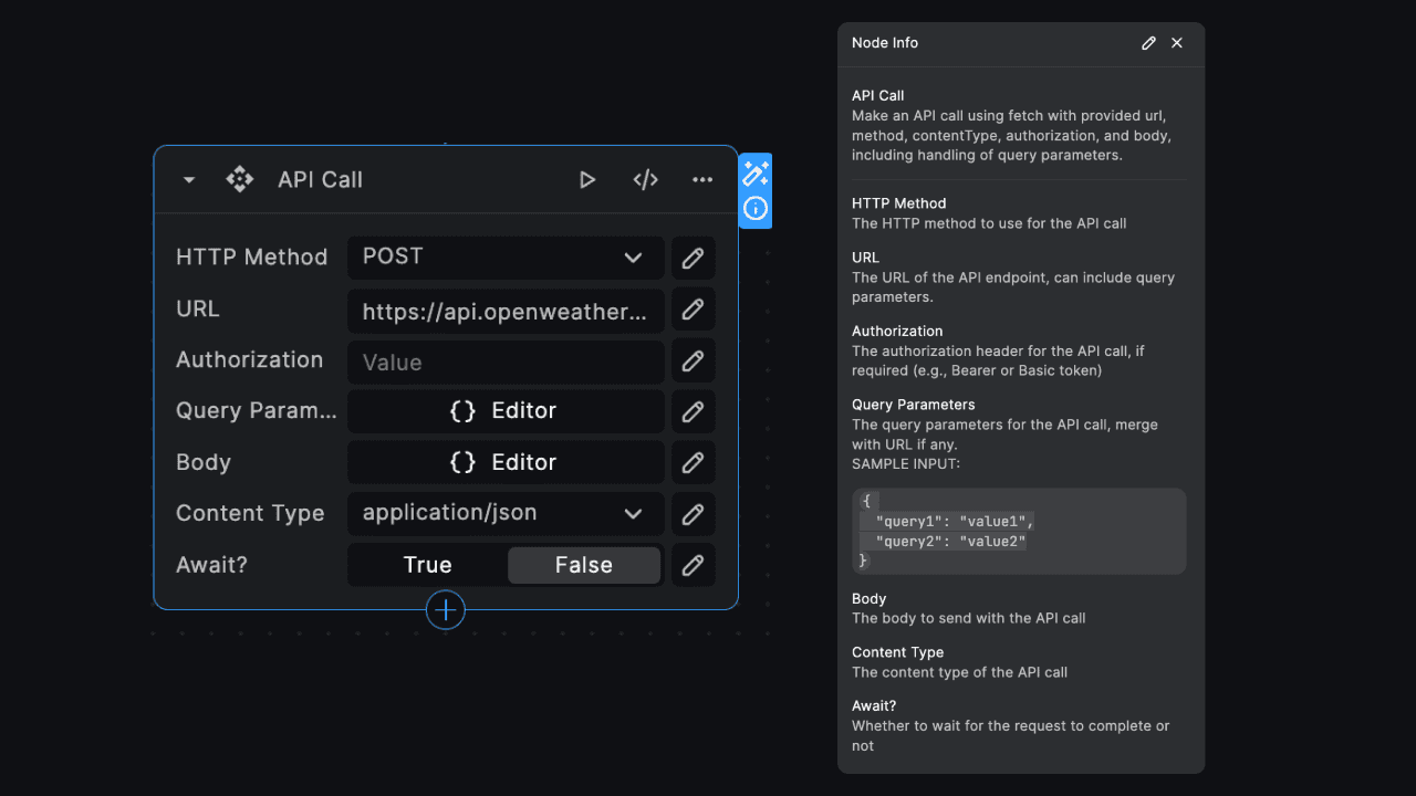 API Call Node